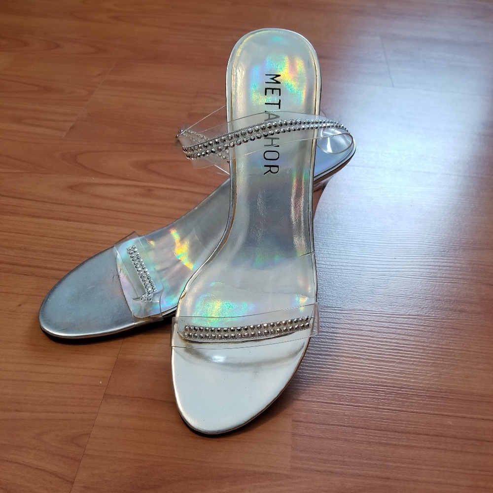 Silver heels